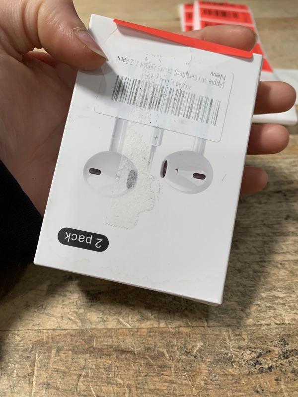 View 2 of [Apple MFi Certified] for iPhone Headphones Wired Earbuds/Earphones with Built-in Microphone & Volume Control HiFi Stereo Nosie Reduction Compatible for iPhone 14 13 12 11 Pro Max XS XR X 8 7, 2 Pack