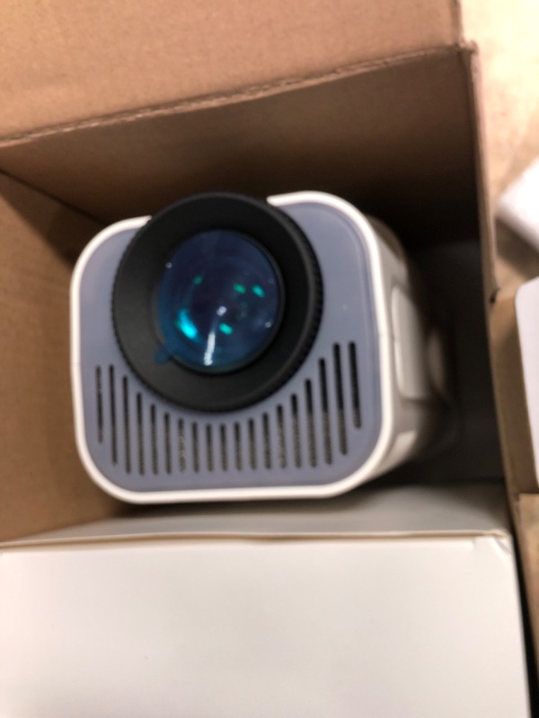 Photo 1 of [Projector 2026 Upgraded] Mini Projector Support 4K 1080P Auto Keystone 270°Rotatable with WiFi 6 and Bluetooth 5.2 Projector Portable Compatibile with HDMI/TV Stick/Memory Stick/Laptop,White