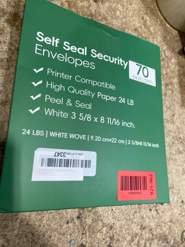 Photo 1 of #8 Double Window Security Check Envelopes,70 Count Double Window Self Seal Security Envelopes,No.8 Double Window Bussiness Envelopes Designed for Checks(NOT for INVOICES)