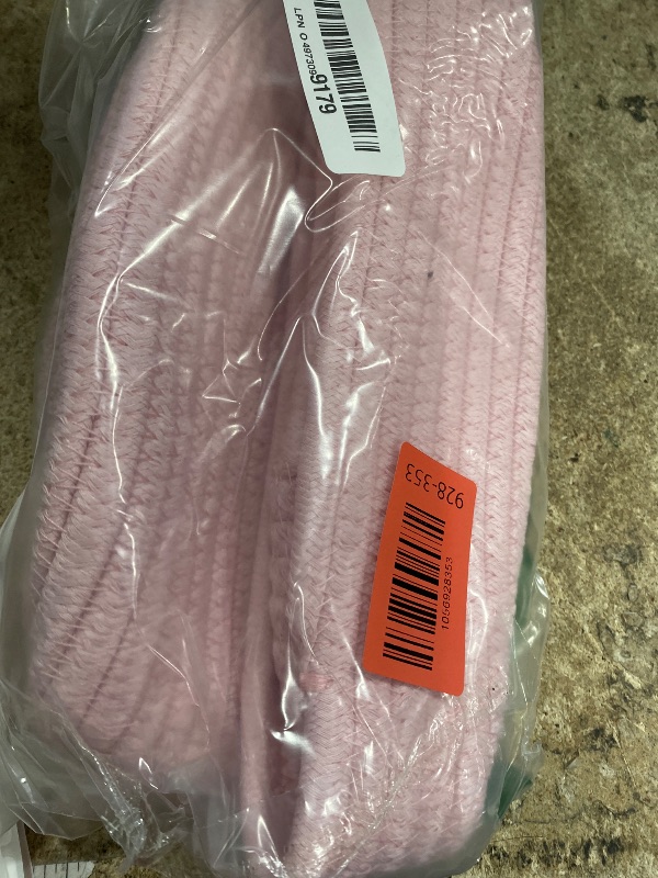 Photo 1 of ?2 Pack?ABenkle Small Woven Baskets, Tiny Oval Shallow Storage Baskets, Mini Cotton Rope Empty Decorative Basket, Boho Little Organizer Bins for Bathroom, Cat Dog Toy Gifts Baskets