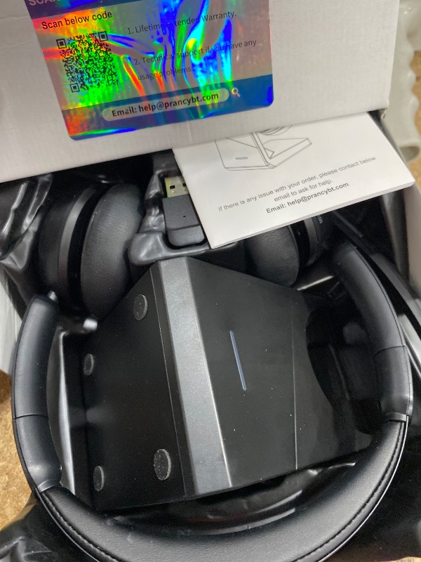 Photo 1 of (2025 Upgraded) Wireless Headset with Mic for Work, Bluetooth Headset with Noise Canceling Microphone with Dongle, Charging Base & Mic Mute, Wireless Headphones for Work from Home/PC/Computer