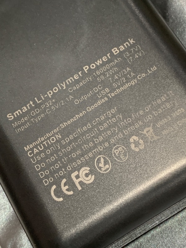 Photo 1 of 1 Pair 7.4V 2A 3000mAh Li-Polymer Rechargeable Battery Pack, Batteries for Battery Heated Glove with 3.5mm Female DC Jack for Heated Gloves, Heated Slippers, Heated Socks, Heated Scarf ?Heated Insoles