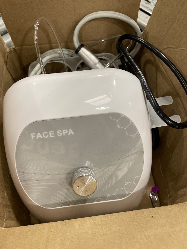 Photo 1 of (incomplete)(see images) Professional Facial Steamer, Esthetician Steamer on Wheels with Hot Mist, Stand Face Steamer for Facial Deep Cleaning, Steamer for Facial for Personal Care or Spa, Moisturizing and Hydrating, White