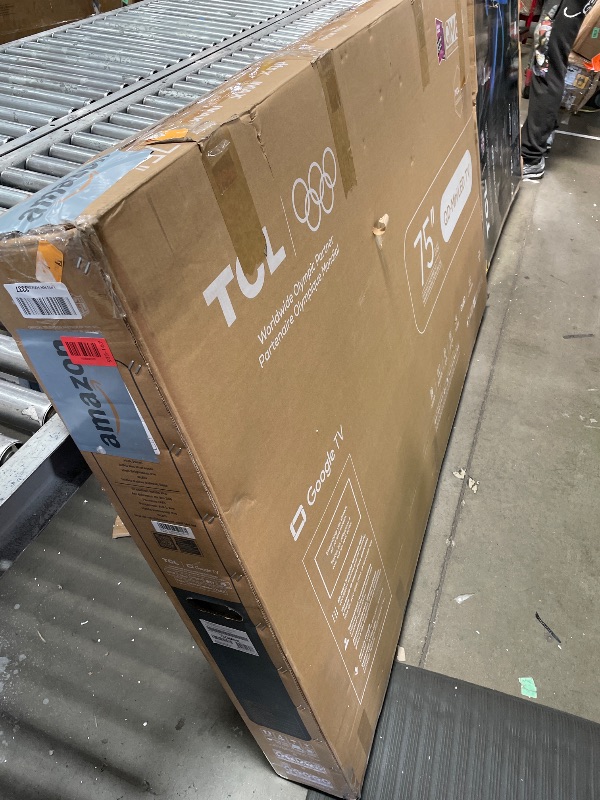 Photo 1 of (broken screen)(see images) TCL 75 Inch Class QM6K Series | Mini LED QLED 4K HDR | 75QM6K, 2025 Model | 120HZ-144HZ High Brightness Smart Google TV Dolby Atmos Onkyo Audio | Voice Remote Alexa Gaming Streaming Television