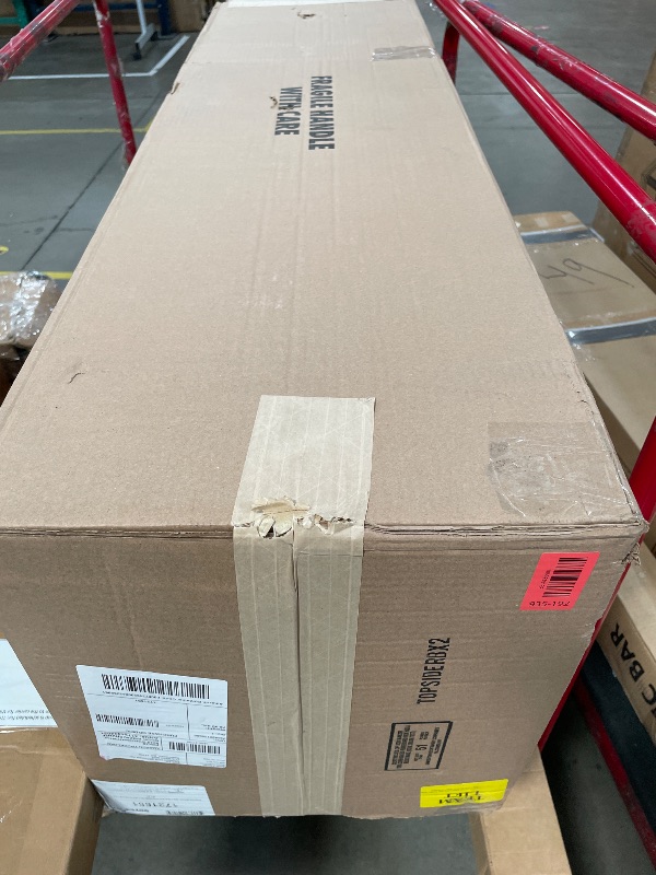 Photo 1 of **** UNKNOWN IF MISSING  PARTS/HARDWARE ** 72 Inch Truck Tool Box , 72" x 13.5" x 21" Top Side Contractor Truck Bed Toolbox with Locking Door and Tow Lower Drawers, Heavy Duty Aluminum Side Mount Tool Storage Box for Pickup