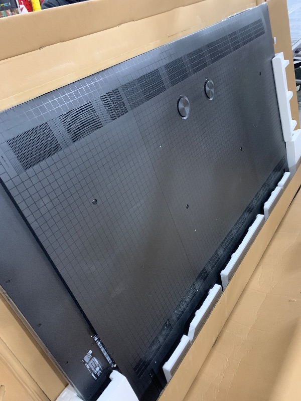 Photo 1 of (missing power cords)(cracked screen)(see all images)TCL 98-Inch Q65 QLED 4K UHD Smart TV with Google TV (98Q651G, 2024 Model) Dolby Vision, Dolby Atmos, HDR Pro+, Game Accelerator Enhanced Gaming, Voice Remote, Works with Alexa, Streaming Television