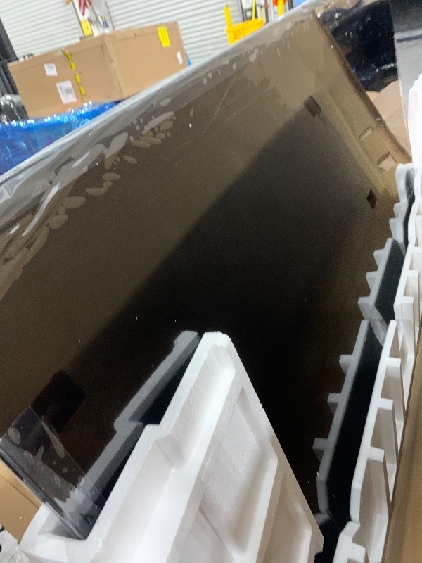Photo 1 of (missing power cords)(cracked screen)(see all images)TCL 98-Inch Q65 QLED 4K UHD Smart TV with Google TV (98Q651G, 2024 Model) Dolby Vision, Dolby Atmos, HDR Pro+, Game Accelerator Enhanced Gaming, Voice Remote, Works with Alexa, Streaming Television