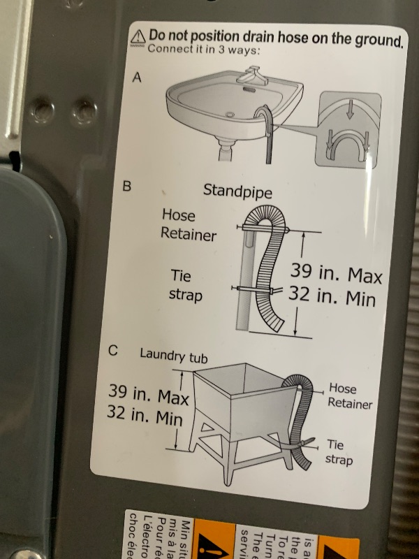 Photo 1 of (powers on see images) Anypro Portable Washing Machines 17.8LBS Full Automatic Clothes Washer and Spinner Combo with 10 Programs and 8 Water Levels, Compact Laundry Wash Spin Dryer for Apartment RV Dorm Home, Grey