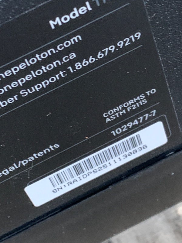 Photo 1 of (tested will not power on)(see all images) Peloton Cross Training Tread, Treadmill for Running, Walking, and Hiking with Manual or Auto-Incline Options and Immersive 24” HD Touchscreen, Exercise Equipment for Home Cardio and Strength Workouts