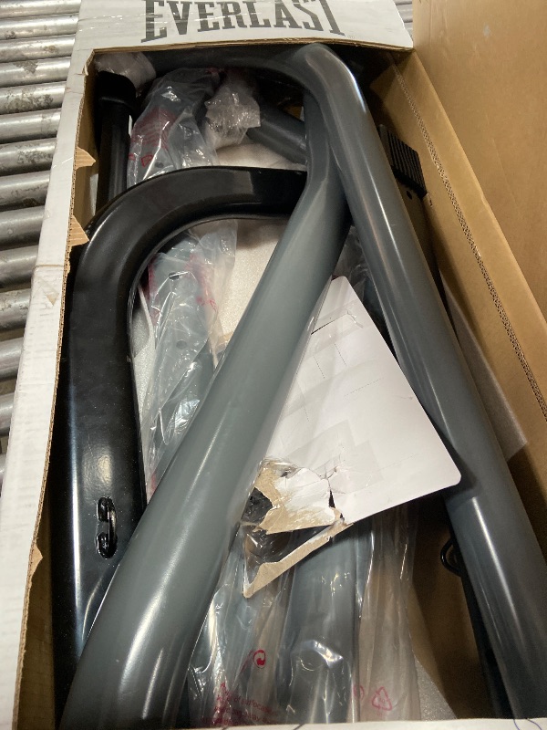 Photo 1 of (missing hardware) Everlast Single Heavy Bag Stand Station, Grey