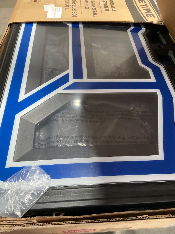 Photo 1 of **MISSING PIECES**Lifetime Portable Basketball Hoop 90114 44-inch Polycarbonate Backboard System