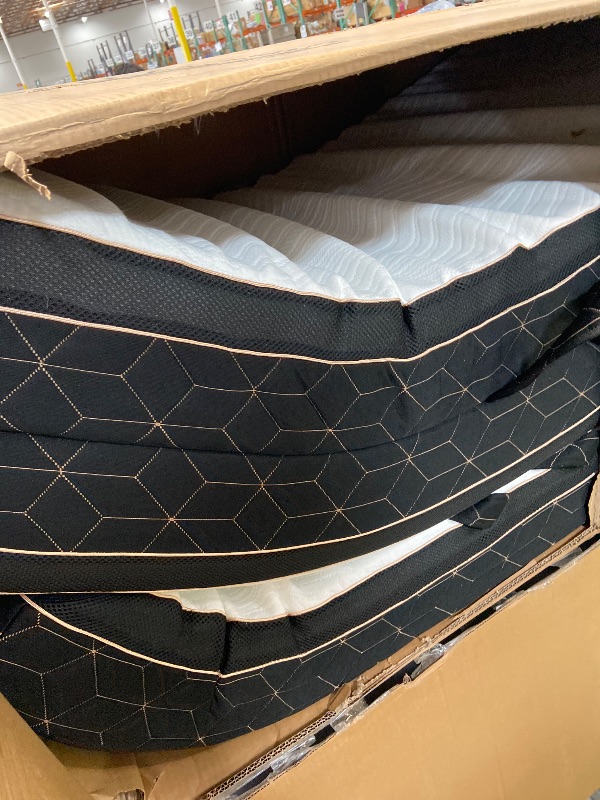 Photo 1 of (box 2 of 2) GEMBED Tri-Fold Memory Foam Mattress Queen - 6 Inch Portable Folding Mattress with Handle & Washable Cover, Floor Bed with Non-Slip Base, Space-Saving for Room, Travel, Guest Bed, RV, 78"x58"x6"