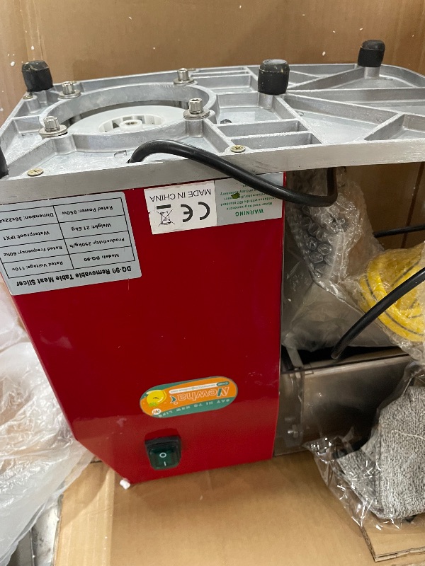 Photo 1 of ***MISSING PARTS***
Newhai 850W Meat Cutter Machine, Commercial Meat Cutting Machine 2.5mm Heavy Duty, Stainless Steel Meat Slicer Shredder Restaurant, for Boneless Meat Soft Vegetables (Meat thickness: 2.5mm)