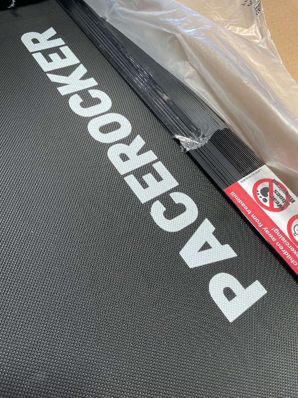 Photo 1 of (powers on)(see images) PACEROCKER Walking Pad Treadmill - 12% 9-Level Auto Incline System - 450 lbs Heavy Duty Capacity (204.1 kg) - Bluetooth Speaker - LED Display - Under Desk Design - 5 MPH (8 km/h)