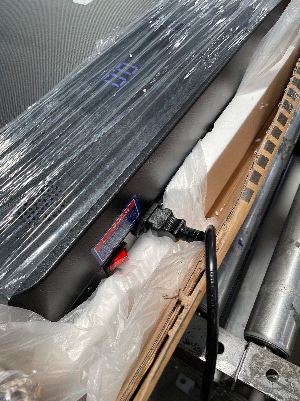 Photo 1 of (powers on)(see images) PACEROCKER Walking Pad Treadmill - 12% 9-Level Auto Incline System - 450 lbs Heavy Duty Capacity (204.1 kg) - Bluetooth Speaker - LED Display - Under Desk Design - 5 MPH (8 km/h)