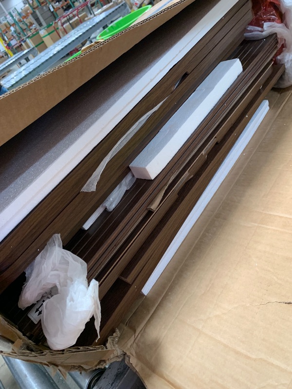 Photo 1 of ***MISSING PARTS***
Decofy 69" Tall Kitchen Pantry Storage Cabinet with Sliding Door, Modern Curved Edge Pantry Storage Cabinet with 5 Shelves, Cupboard for the Kitchen, Dining Room, Bedroom, Living Room, Office (Walnut)