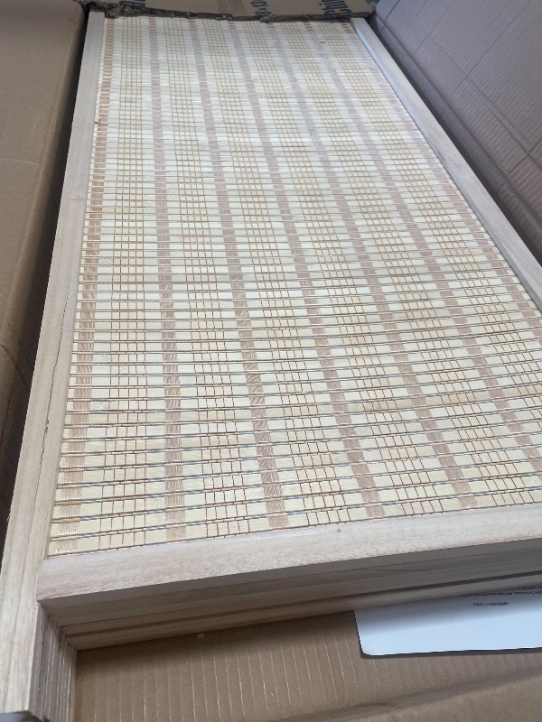 Photo 1 of (see images for damage) FDW Room Divider Bamboo Room Divider Wall Folding Privacy Wall Divider Wood Screen for Home Bedroom Living Room (6 Panel, Natural)
