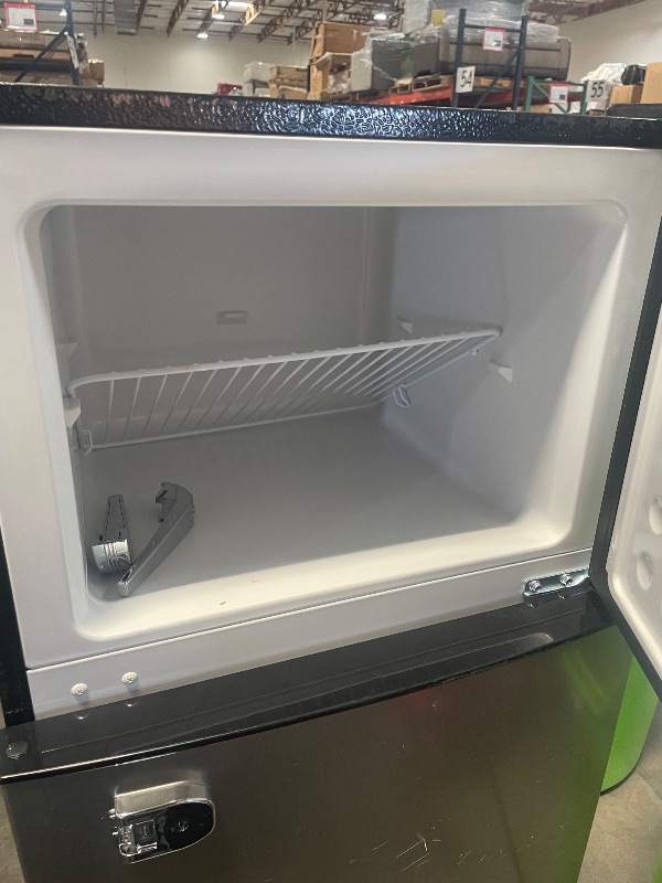 Photo 1 of (missing handles) Frigidaire, 2 Door Apartment Size Refrigerator/Freezer Combo, 7.5 cu ft, Platinum Series, Stainless, 23" D x 21.5" W x 55.5" H