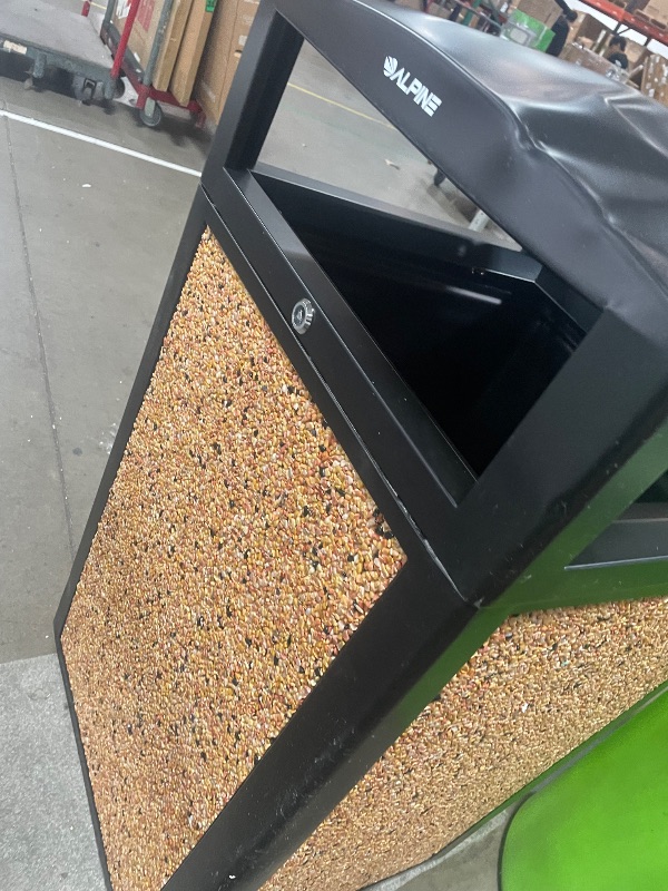 Photo 1 of (see images for damage) Commercial Zone-73290199 PolyTec 42 Gallon Square Waste Container with Dome Lid