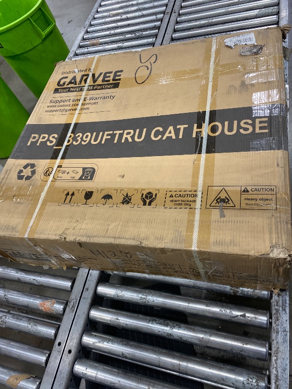 Photo 1 of **COLOR IS WHITE**GarveeLife Outdoor Cats House with 4 Wheels, Walk-in Cat Cage, Catio Outdoor Enclosure Extra Large
