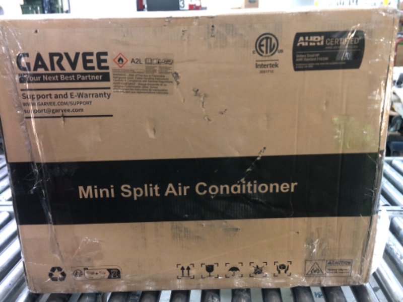 Photo 1 of ***PARTIAL SET***
GarveeHome 18000 BTU Mini Split Air Conditioner Heat Pump System, 19 SEER2 230V Ductless AC Cool Up to 1250 Sq. Ft, Complete Installation Kit, White