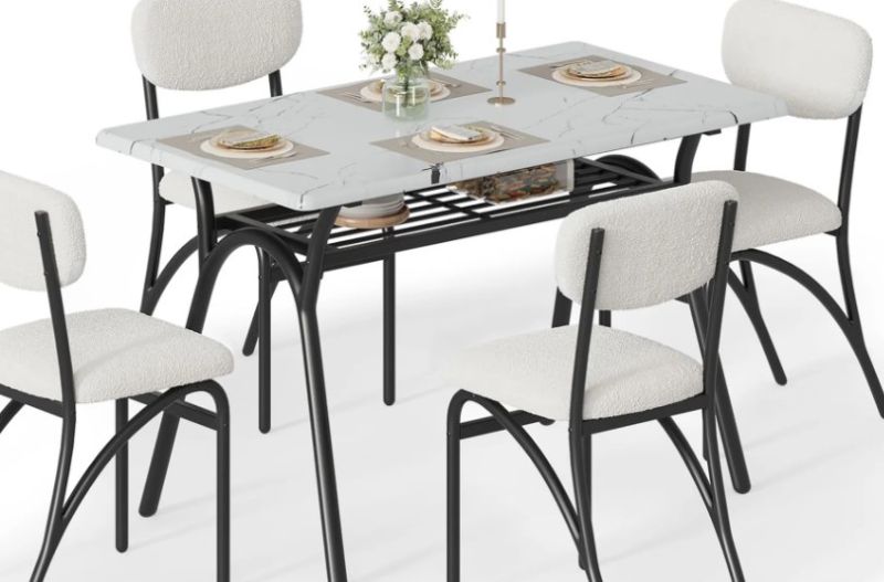 Photo 1 of *** PARTIAL SET***1+4 Garvee dining table set