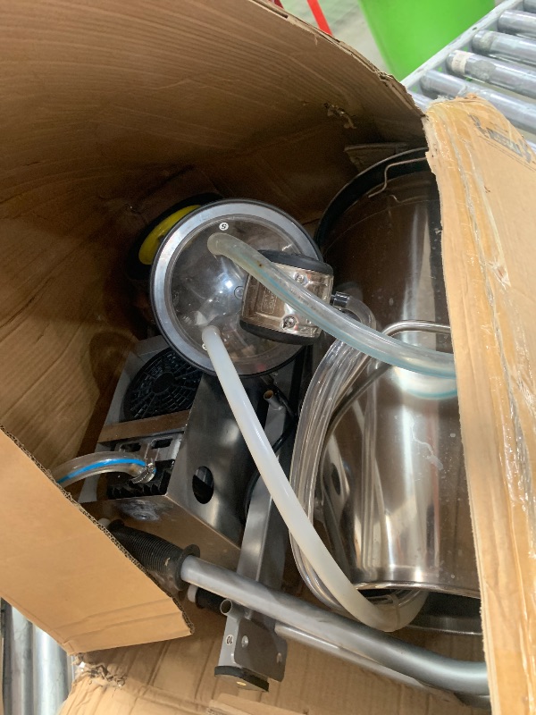 Photo 1 of  Garvee 6.6 Gal/25L Portable Cow Milking Machine, Electric Milking Machine with 304 Stainless Steel Bucket, Automatic Pulsation Vacuum Milker with Food-Grade Silicone Cups and Tubes, for Cows and Goats
