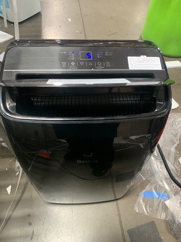 Photo 1 of **MISSING SOME ACCESSORIES**Gasbye Dual Hose Portable Air Conditioner, [2026 Upgraded] Full DC Inverter Compressor, Energy-Saving 13.6 CEER, Low Noise (45dB), Cools Room up to 500 Sq.Ft., Backlit Remote Control, 14,000BTU, Black