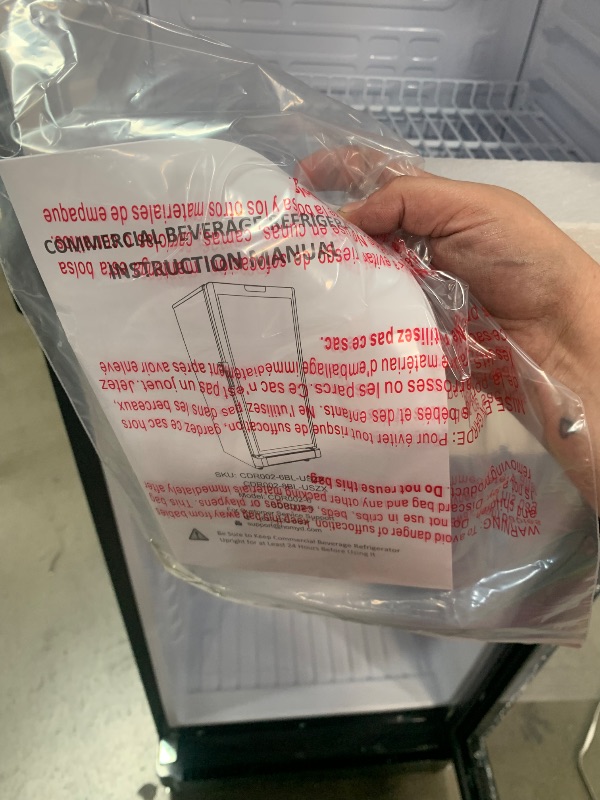 Photo 1 of **** DAMAGES SHOWN **** *Commercial beverage refrigerator 3133249 MODEL CDR002-8