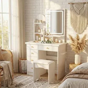 Photo 1 of ***********MIRROR IS BROKEN*************
LED VANITY TABLE AND MIRROR