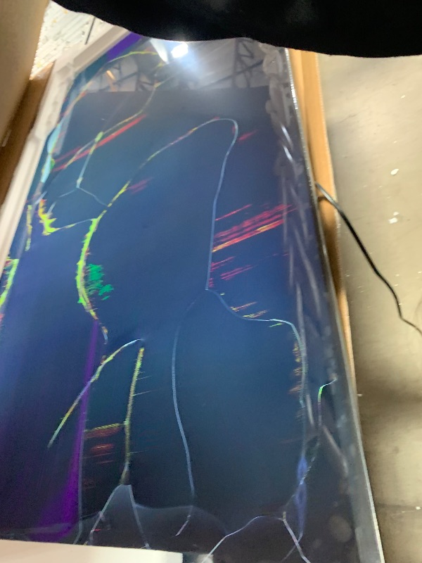 Photo 1 of **DAMAGED TO THE SCREEN** Roku Smart TV 2026 – 65-Inch Select Series, 4K QLED TV – Roku TV with Voice Remote – Flat Screen QLED Television with Wi-Fi for Streaming Live Local News, Sports, & Movies – Bluetooth Headphone Mode