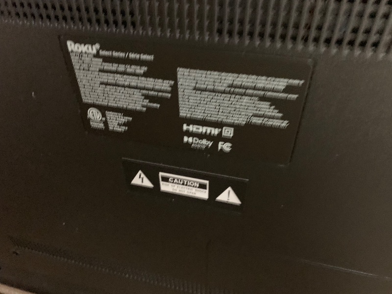 Photo 1 of **DAMAGED TO THE SCREEN** Roku Smart TV 2026 – 65-Inch Select Series, 4K QLED TV – Roku TV with Voice Remote – Flat Screen QLED Television with Wi-Fi for Streaming Live Local News, Sports, & Movies – Bluetooth Headphone Mode