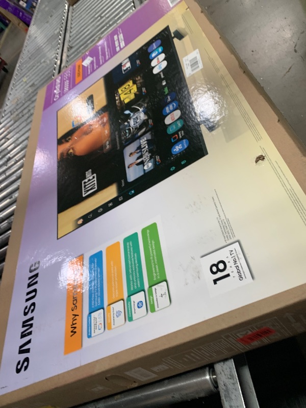 Photo 1 of **DAMAGED TO THE SCREEN** Samsung 55-Inch Class Crystal UHD U8000F 4K Smart TV (2025 Model) Endless Free Content, Crystal Processor 4K, MetalStream Design, Knox Security, Compatible with Alexa