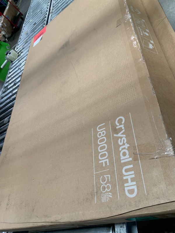 Photo 1 of **DAMAGED TO THE SCREEN** Samsung 55-Inch Class Crystal UHD U8000F 4K Smart TV (2025 Model) Endless Free Content, Crystal Processor 4K, MetalStream Design, Knox Security, Compatible with Alexa