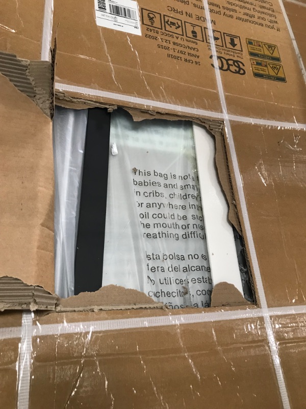 View 6 of ***PARTIAL SET***
***TRUCK/TRAILER PICKUP ONLY***
**Missing screws and pieces**
KPUY Frameless Shower Door, 55-60" W x 76" H Sliding Glass Shower Door, 1/4" (6mm) Thick Tempered Clear Glass with Explosion-Proof Film Nano Coating in Matte Black Finish