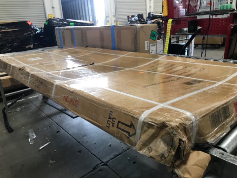 View 4 of ***PARTIAL SET***
***TRUCK/TRAILER PICKUP ONLY***
**Missing screws and pieces**
KPUY Frameless Shower Door, 55-60" W x 76" H Sliding Glass Shower Door, 1/4" (6mm) Thick Tempered Clear Glass with Explosion-Proof Film Nano Coating in Matte Black Finish