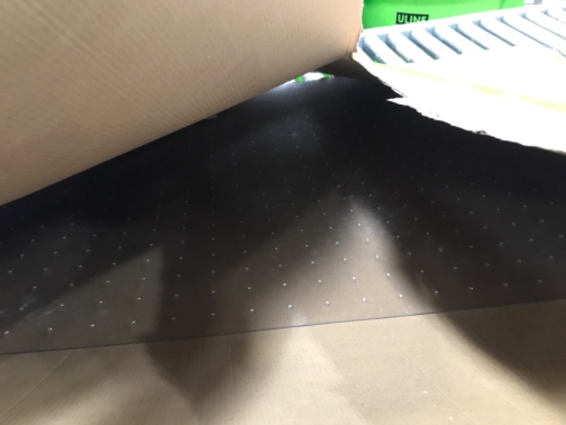 View 3 of [Large Size] Crystal Clear 1/5" Thick 59" x 47" Heavy Duty Hard Chair Mat, Can be Used on Carpet or Hard Floor