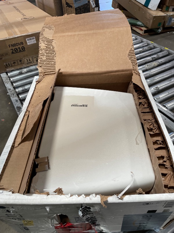 Photo 1 of ***MISSING TANK LID *** KOHLER Toilet, Elongated, Cimarron, ContinuousClean Technology, Revolution 360 Flushing, 1.28 gpf, White,Seat NOT included, K-31624-0