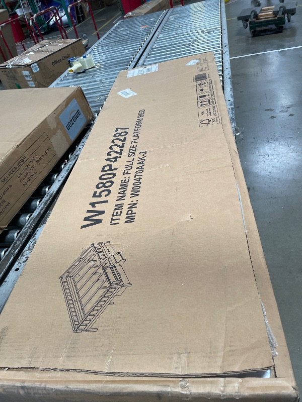 Photo 1 of *******************INCOMPLETE ITEM, THIS IS ONLY BOX #2 OUT OF 2 TOTAL****************
FULL SIZE PLATFORM BEDFRAME WHITE
