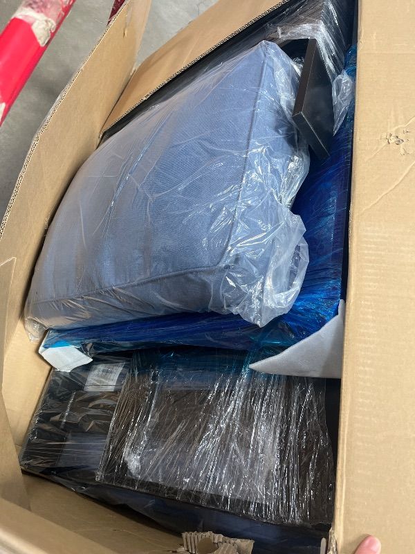 Photo 1 of **Partial Set, MISSING PIECES**** Solaste Aluminum Outdoor Patio Furniture Set, 7 Seats Patio Sectional Sofa with 5" Thick Cushion, Outdoor Patio Set with Coffee Table for Porch, Backyard, Deck, Yard, Blue