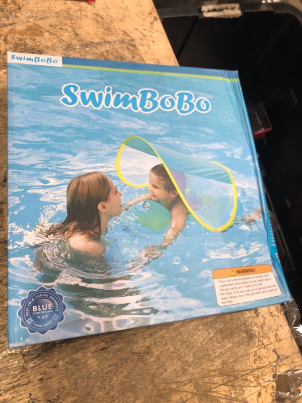 Photo 1 of [New Upgraded] Swimbobo Baby Swimming Float Kids Inflatable Swim Ring with Safety Support Bottom Swimming Pool Accessories for 3-36 Months (Blue, XL)