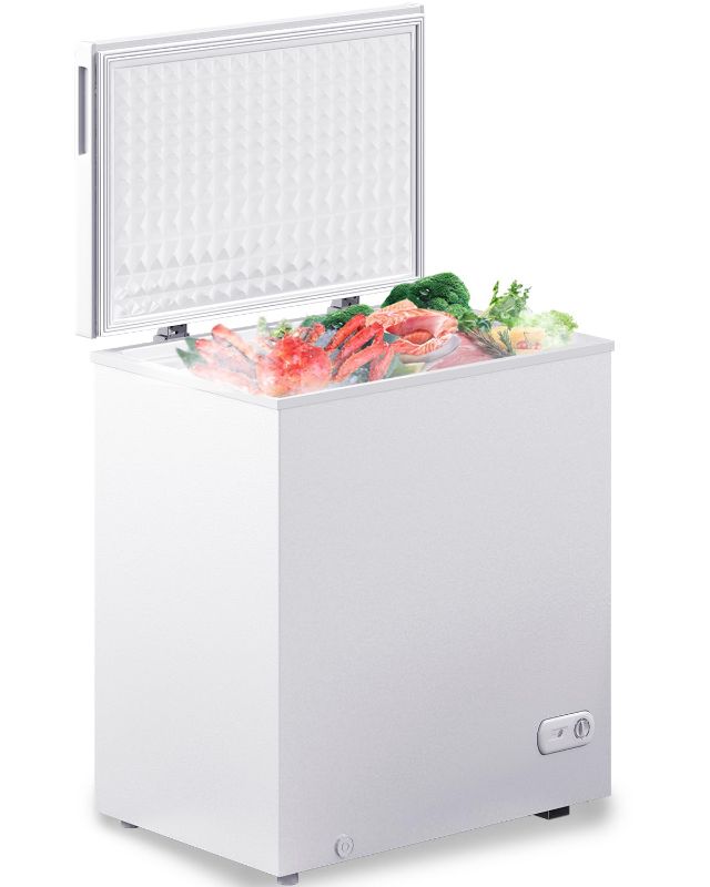 Photo 1 of (DOES NOT FUNCTION) 7.0 Cu.ft Chest Freezer, Top Open Door Deep Freezer with 8 Adjustable Thermostat (-11.2°F to 10.4°F), Compact Freezer with Removable Basket for Home/Garage/Office, White