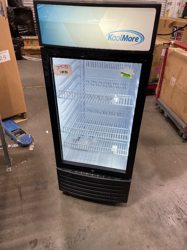 Photo 1 of ***TRUCK/TRAILER PICKUP ONLY***KoolMore MDR-9CP Display-Refrigerator, 9 cu.ft. Single Swing Door, Black