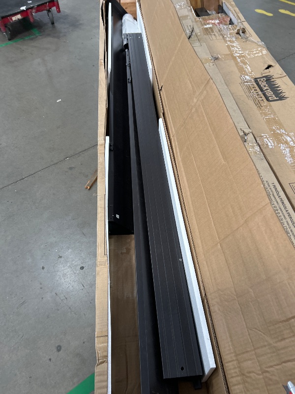 Photo 1 of ***TRUCK/TRAILER PICKUP ONLY**
***MISSING PARTS***
Backyard Discovery Sarasota 18' x 10' Galvanized Steel Louvered Pergola Kit with Adjustable Roof, Shade, Rain Protection, High-Wind Rating, Gutter System for Outdoor Patio, Garden, Deck, Entertaining SET 