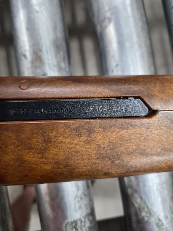 Photo 1 of **leaks item** Crosman CFAM1 Full Auto CO2-Powered BB Air Rifle with 300 Round Reservoir - Semi or Full Auto Action, Adjustable Sights, All-Weather Synthetic Stock - Brown, (Only gun)