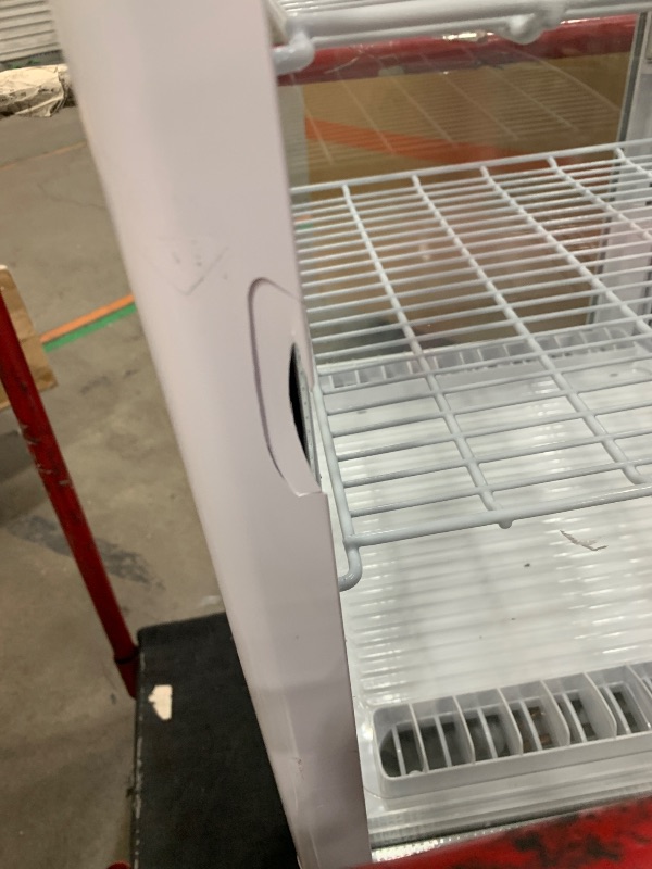 Photo 1 of ***TRUCK/TRAILER PICKUP ONLY***Commercial Display Refrigerator, ETL Bakery Case 4 Sided Glass all Direction, Fridge Cooler Merchandiser, 80" H 308 L Restaurant Kitchen Cafe White version only