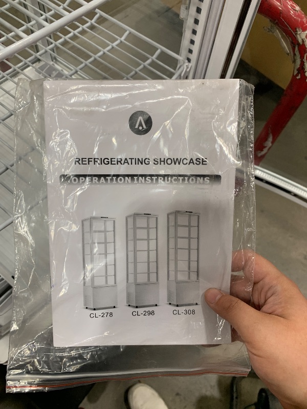 Photo 1 of ***TRUCK/TRAILER PICKUP ONLY***Commercial Display Refrigerator, ETL Bakery Case 4 Sided Glass all Direction, Fridge Cooler Merchandiser, 80" H 308 L Restaurant Kitchen Cafe White version only