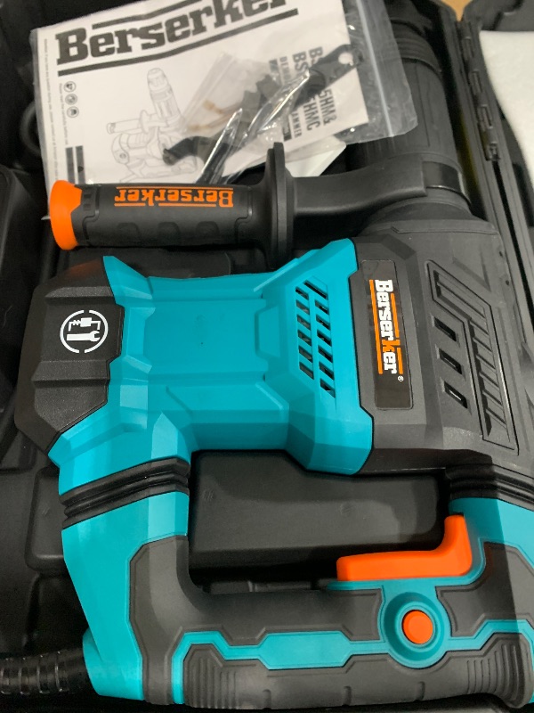 Photo 1 of ***MISSING PARTS***
Berserker 1300W 12-Pound SDS-Max Demolition Jack Hammer, 1-9/16" 11-Amp Small Corded Electric Demo Chipping Hammer for Floor Tile Removal, Concrete Breaker with Carrying Case & 3 Chisels