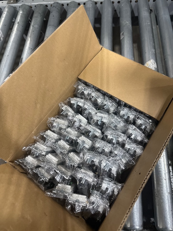 Photo 1 of (50 Pack) CML Decorator Wall Light Switch, Single Pole Switch, 15A 120/277V, 3-Year Warranty, White