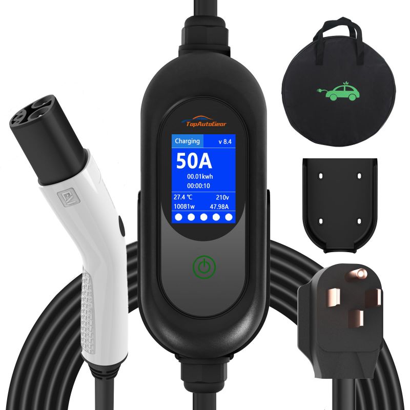 Photo 1 of ***missing adapter*** TopAutoGear Level 2 50 Amp Portable EV Charger.